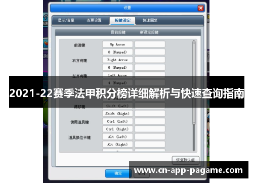 2021-22赛季法甲积分榜详细解析与快速查询指南