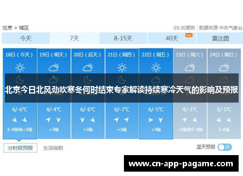 北京今日北风劲吹寒冬何时结束专家解读持续寒冷天气的影响及预报